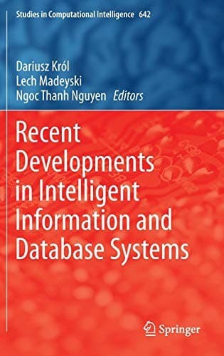 Tapa de Recent Developments in Intelligent Information and Database Systems