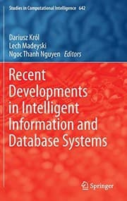 Tapa de Recent Developments in Intelligent Information and Database Systems