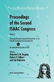 Tapa de Proceedings of the Second ISAAC Congress : Volume 2