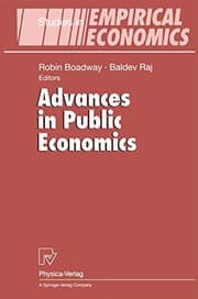 Tapa de Advances in Public Economics