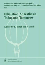 Tapa de Inhalation Anaesthesia Today and Tomorrow