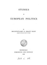 Tapa de Studies in European politics