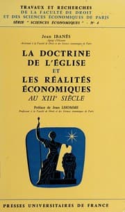 Tapa de La Doctrine de l'Église et les réalités économiques au XIIIe siècle