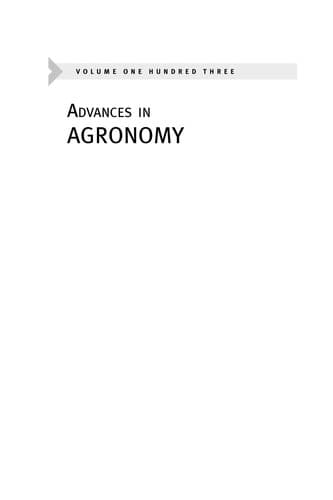 Tapa de Advances in agronomy