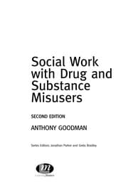 Tapa de Social work with drug and substance misusers