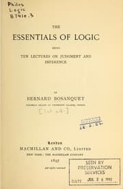 Tapa de The essentials of logic