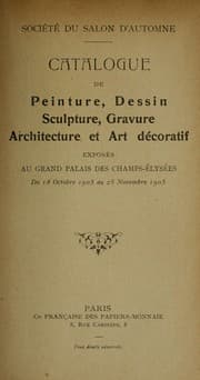 Tapa de Catalogue des ouvrages de peinture, sculpture, dessin, gravure, architecture et art décoratif