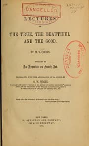 Tapa de Lectures on the true