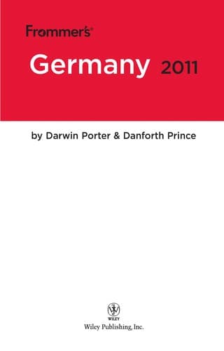 Tapa de Frommer's Germany 2011