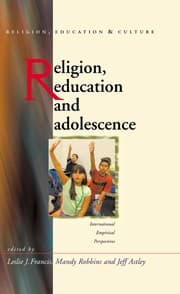 Tapa de Religion, education and adolescence