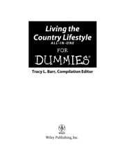 Tapa de Living the country lifestyle all-in-one for dummies