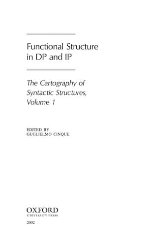 Tapa de Functional Structure in DP and IP
