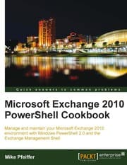 Tapa de Microsoft Exchange 2010 PowerShell cookbook