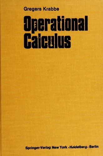 Tapa de Operational calculus