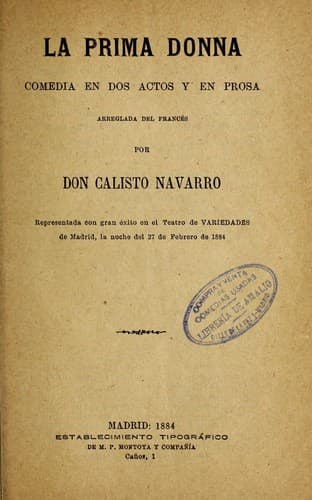 Tapa de La prima donna