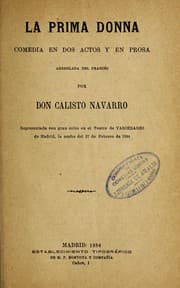 Tapa de La prima donna