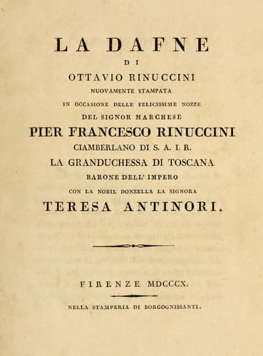 Tapa de La Dafne