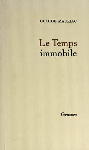 Tapa de Le temps immobile