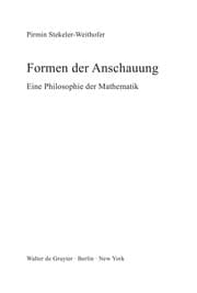 Tapa de Formen der Anschauung