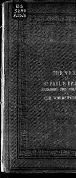 Tapa de The Epistles of St. Paul in the original Greek