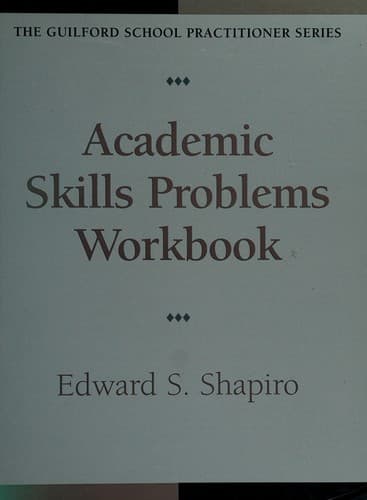 Tapa de Academic skills problems workbook