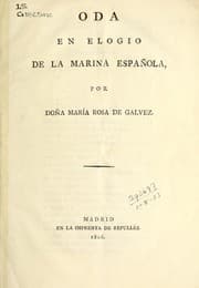 Tapa de Oda en elogio de la marina española