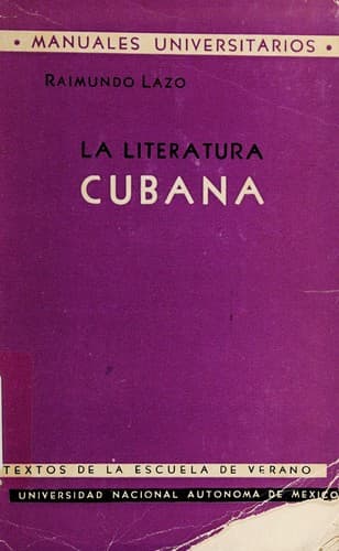 Tapa de La literatura cubana
