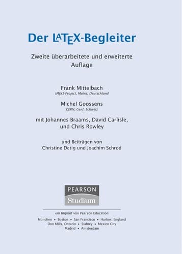 Tapa de Der LATEX-Begleiter