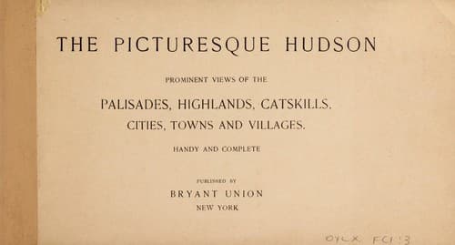 Tapa de The Picturesque Hudson