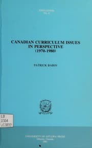 Tapa de Canadian curriculum issues in perspective (1970-1980)