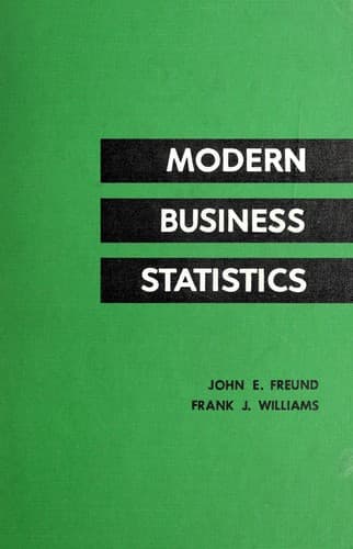 Tapa de Modern business statistics