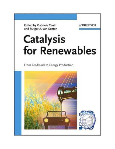 Tapa de Catalysis for renewables