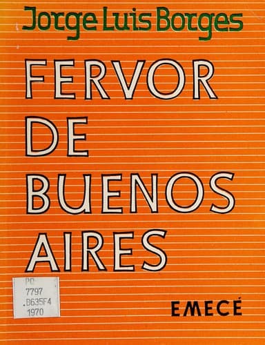 Tapa de Fervor de Buenos Aires