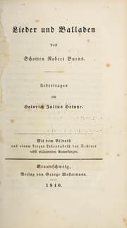Tapa de Lieder unde balladen des Schotten Robert Burns