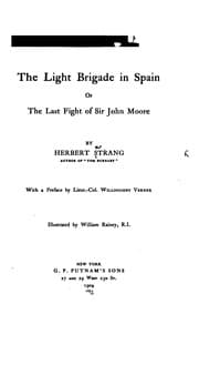 Tapa de The Light brigade in Spain; or, The last fight of Sir John Moore