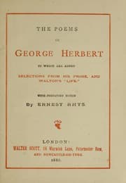 Tapa de The poems of George Herbert