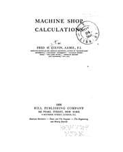 Tapa de Machine shop calculations