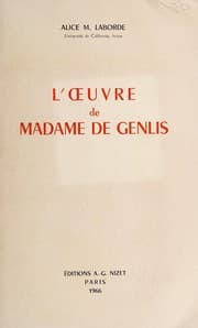 Tapa de L'OEuvre de Madame de Genlis