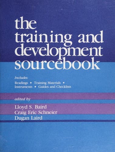 Tapa de The Training and development sourcebook