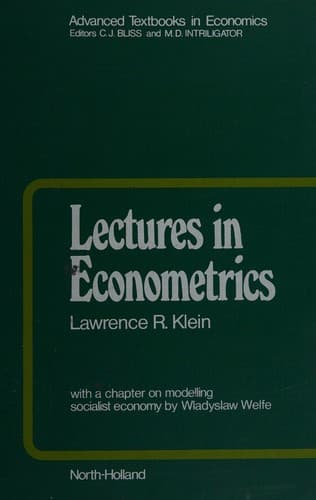 Tapa de Lectures in econometrics