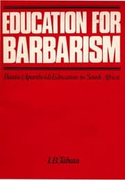 Tapa de Education for barbarism