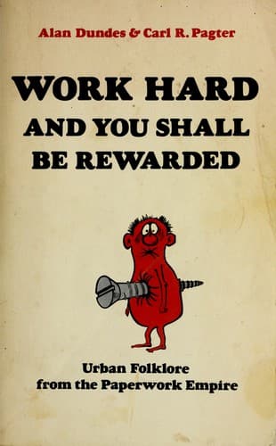 Tapa de Work hard and you shall be rewarded