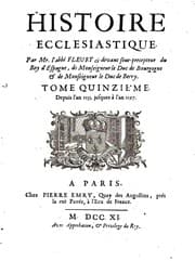 Tapa de Histoire ecclésiastique