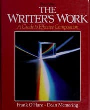 Tapa de The writer's work