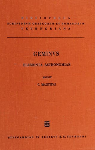Tapa de Geminou Eisagōgē eis ta phainomena = Gemini Elementa astronomiae