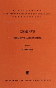 Tapa de Geminou Eisagōgē eis ta phainomena = Gemini Elementa astronomiae