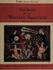 Tapa de Sources of the Western tradition
