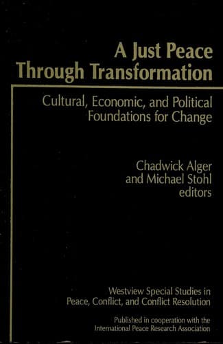 Tapa de A just peace through transformation