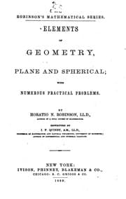 Tapa de Elements of Geometry, Plane and Spherical: With Numerous Practical Problems