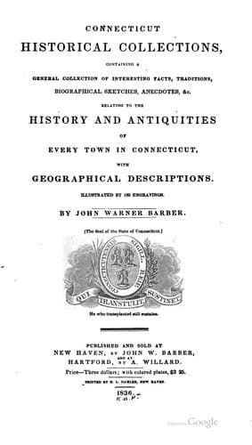 Tapa de Connecticut historical collections